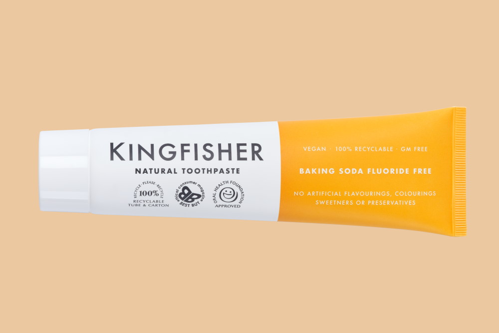 KINGFISHER BAKING SODA FLUORIDE FREE NATURAL TOOTHPASTE 100ML